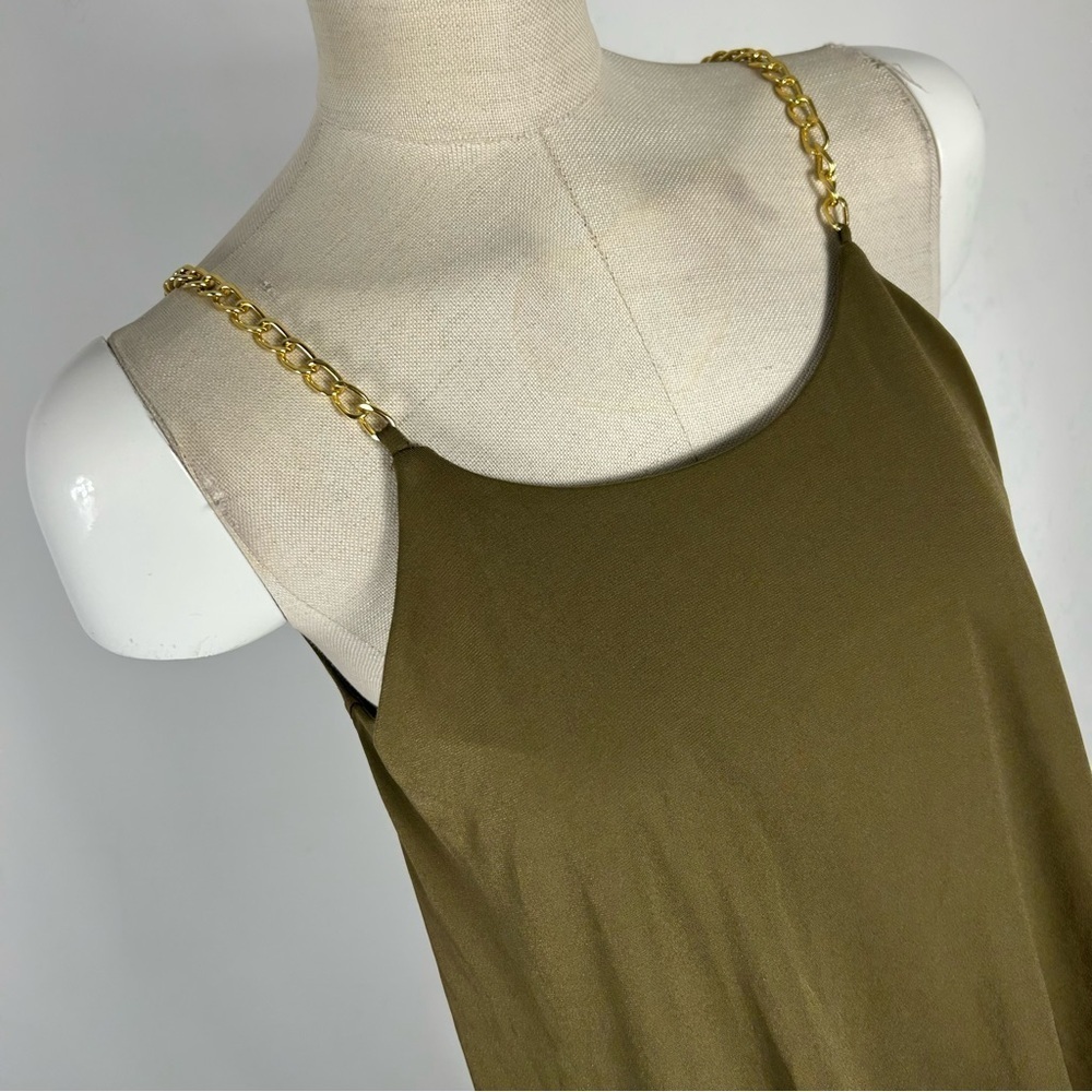 Michael Kors Moss Green Cami - Quiet Luxury / Boho Chic XS❤️ - Picture 4 of 11